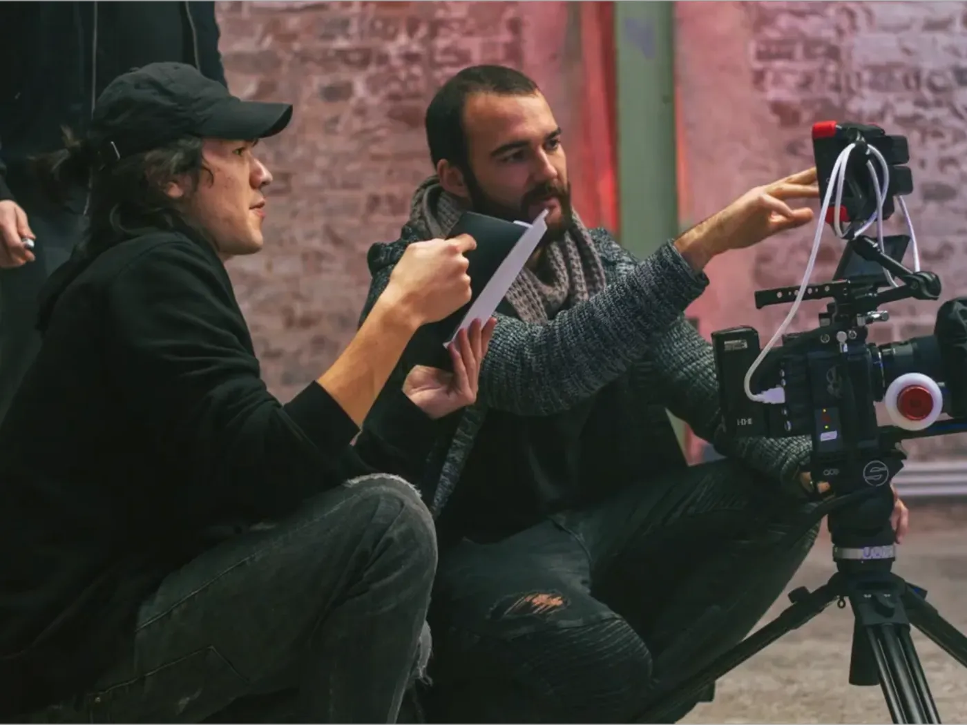 Heinrich Songmin Berger (Henny) bei der Filmarbeit