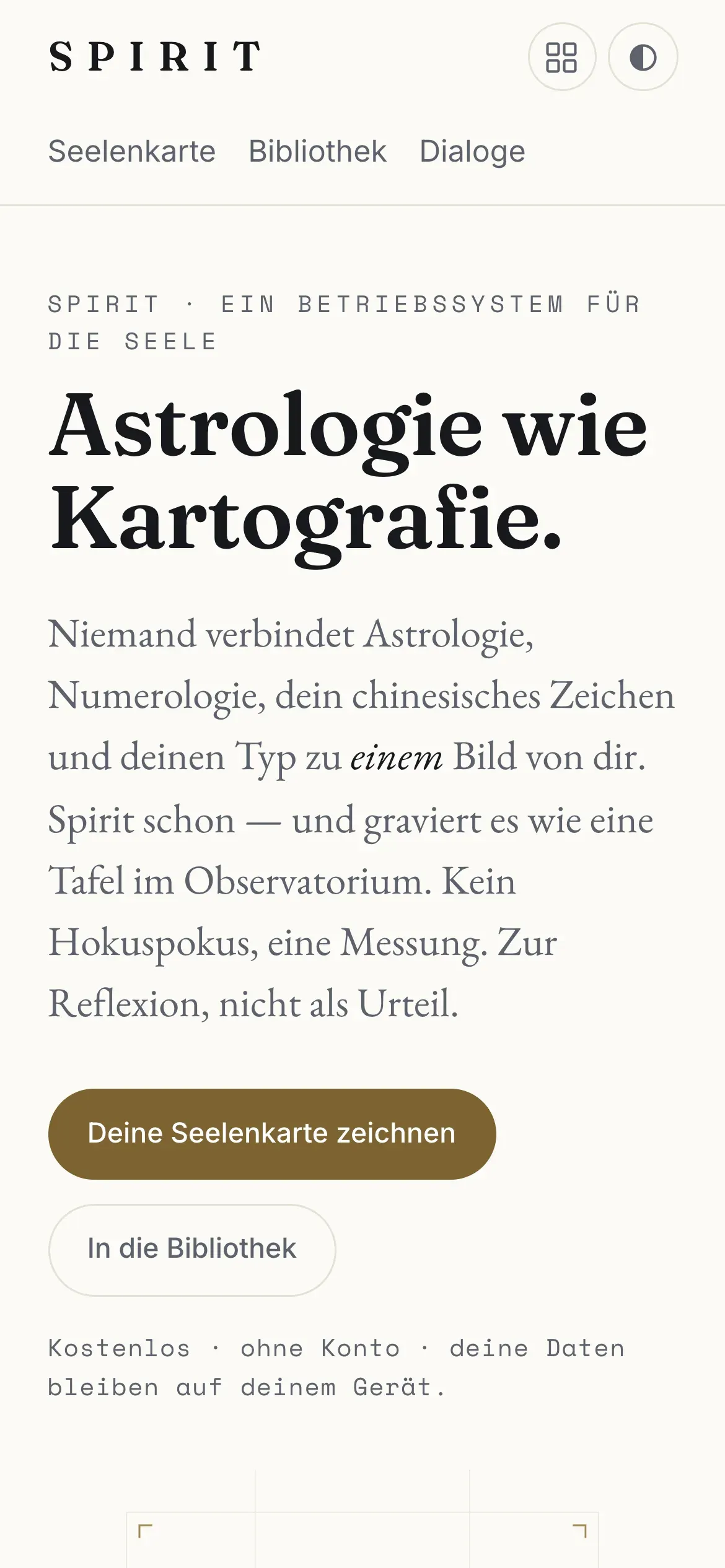 Spirit auf dem iPhone
