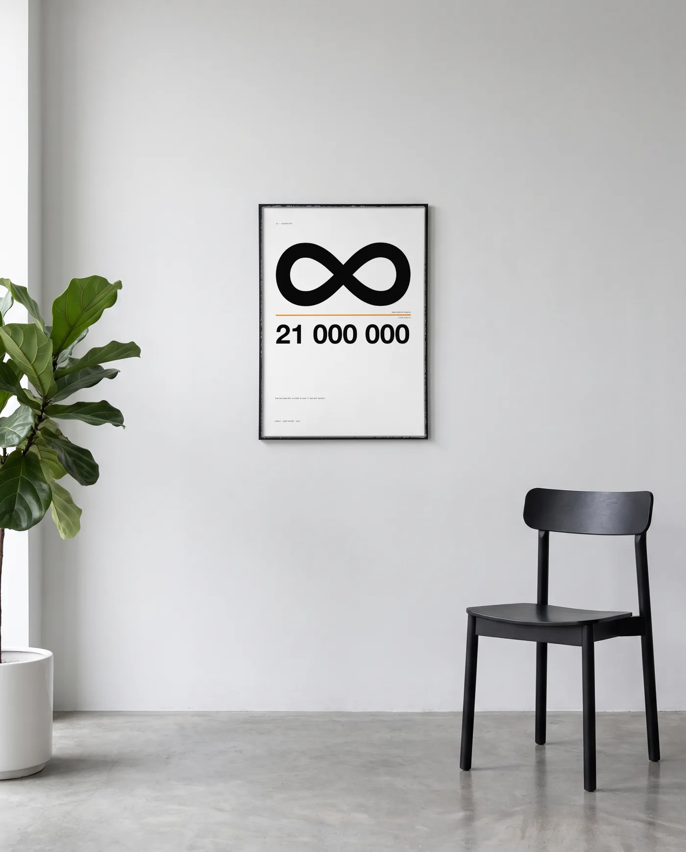 Scarcity Poster — ∞ ÷ 21.000.000
